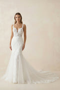Fairy Mermaid Sweetheart Lace Wedding Dresses with Appliques