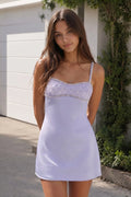 Spaghetti Straps Satin Sheath Homecoming Dress With Rhinestones